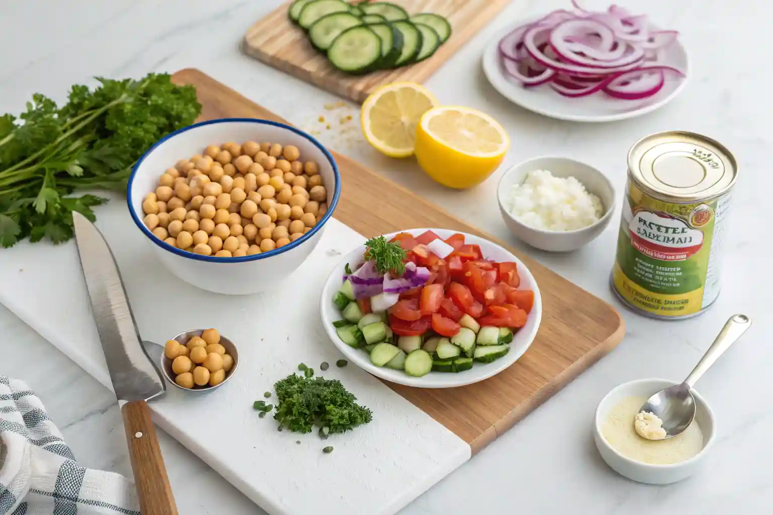 Chickpeas Salad Ingredients