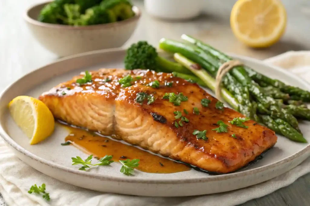 Honey Garlic Glazed Salmon