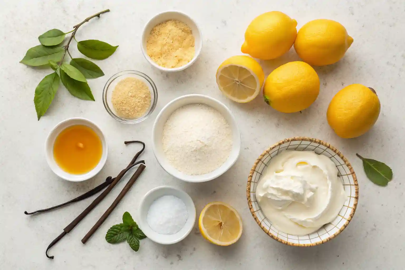 Lemon mousse Ingredients