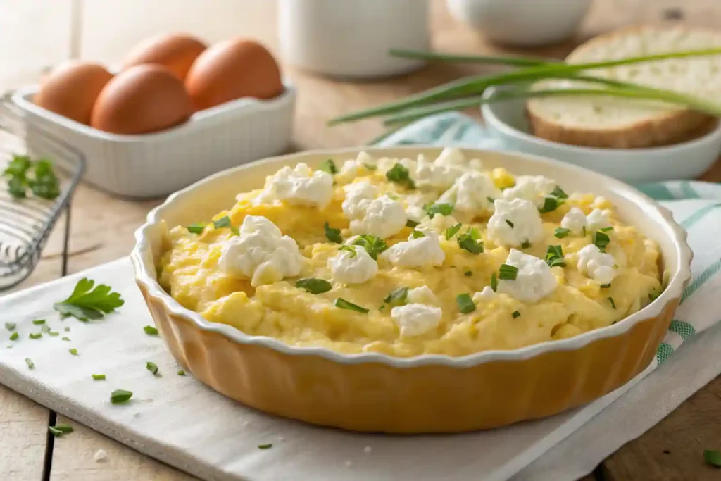 Baked Cottage Cheese Eggs