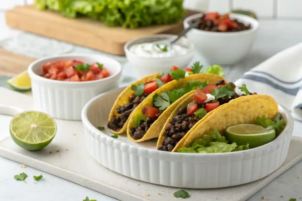 Crispy Black Bean Tacos