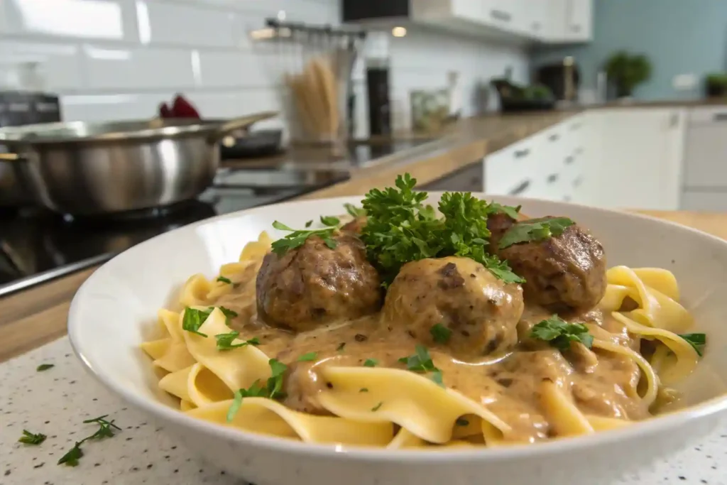 Meatball Stroganoff