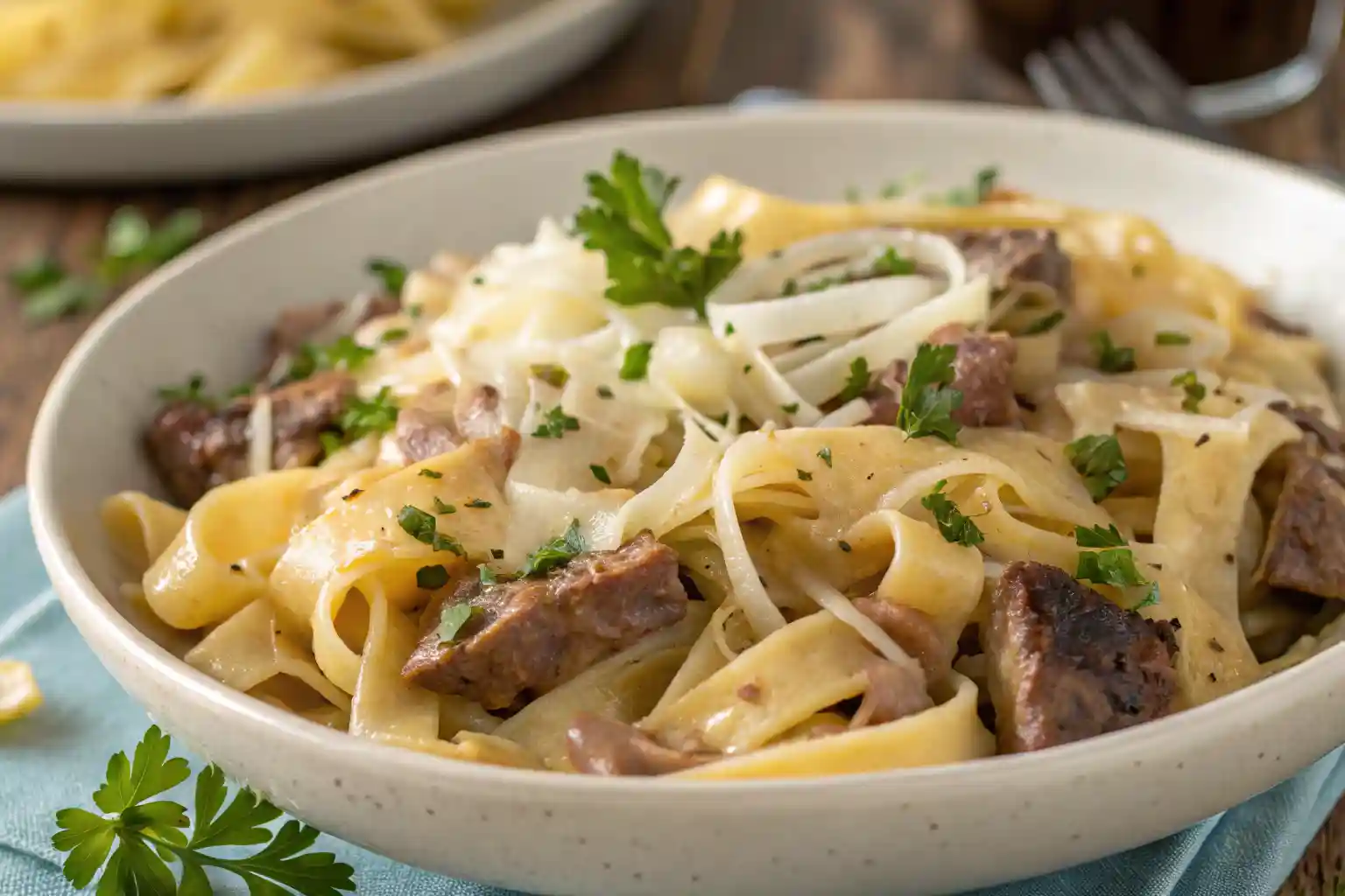Philly Cheesesteak Pasta